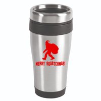 Merry Squatchmas Christmas 16oz Travel Tumbler