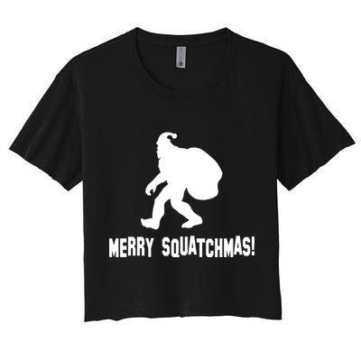 Merry Squatchmas Christmas Crop Top