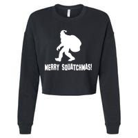 Merry Squatchmas Christmas Cropped Pullover Crew