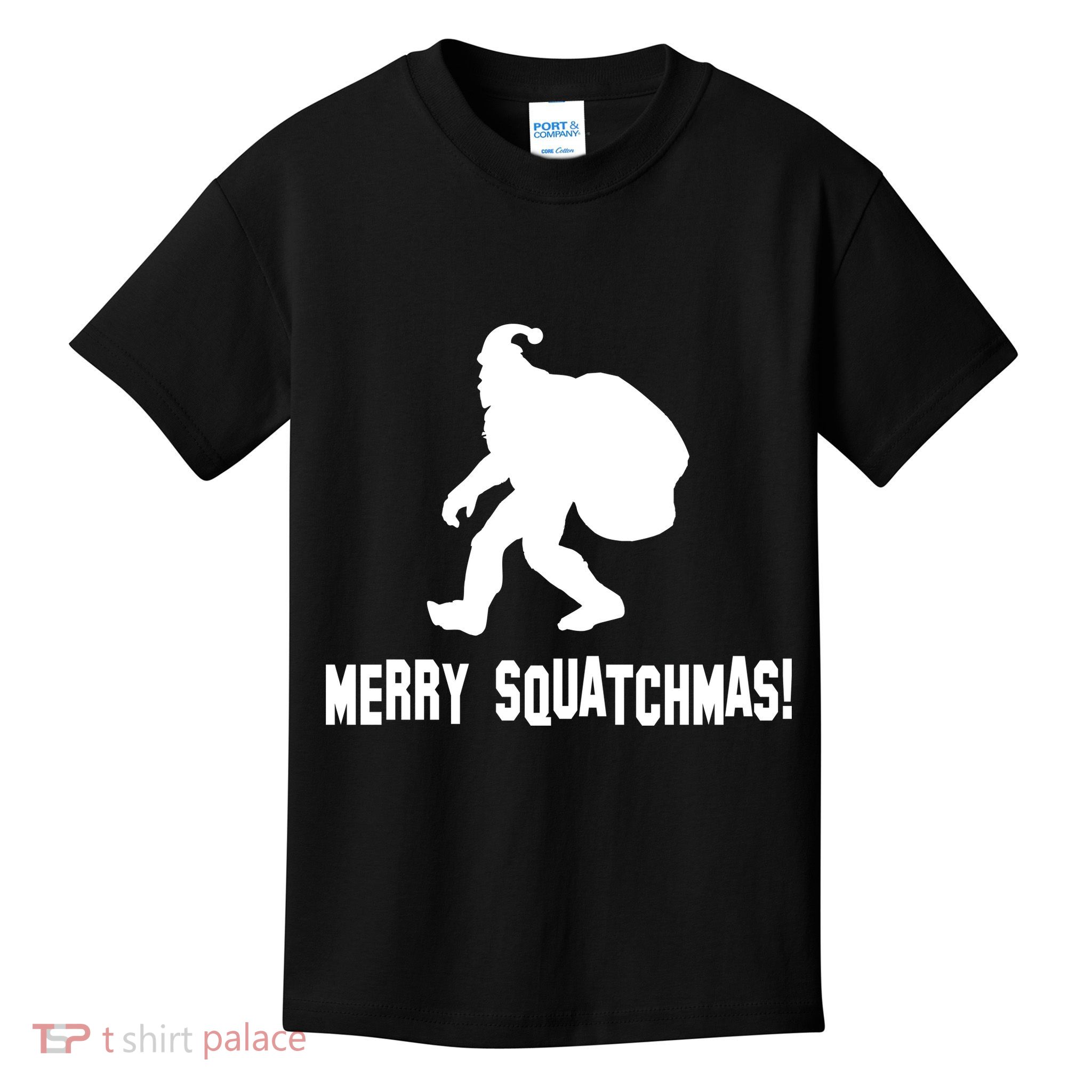 Merry Squatchmas Christmas Kids T-Shirt
