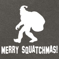 Merry Squatchmas Christmas Cotton Canvas Backpack