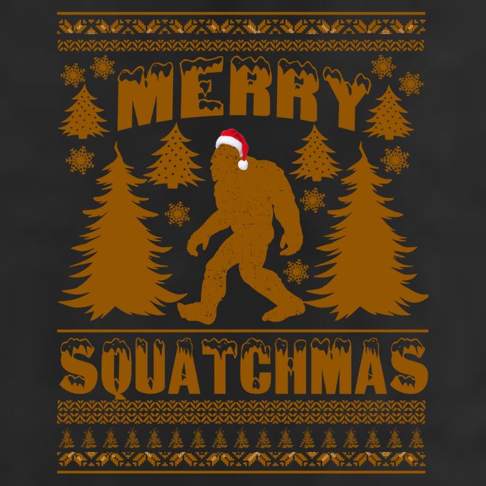 Merry Squatchmas Ugly Christmas Sweater Adult Drive Performance Visor