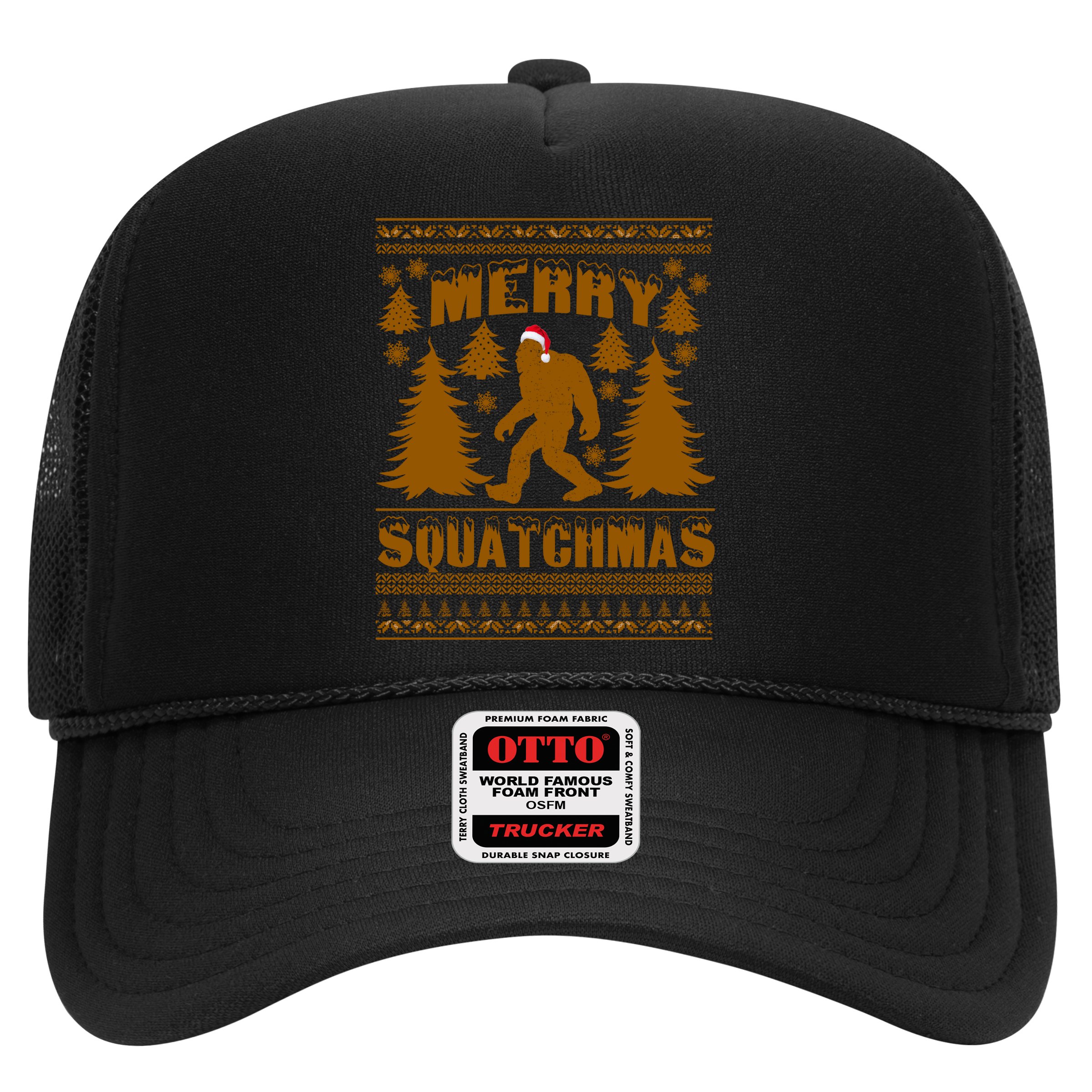 Merry Squatchmas Ugly Christmas Sweater Hat