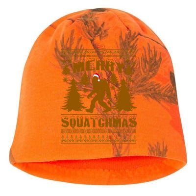 Merry Squatchmas Ugly Christmas Sweater Kati - Camo Knit Beanie