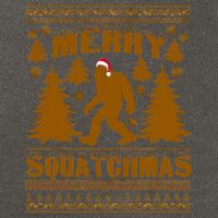 Merry Squatchmas Ugly Christmas Sweater Cotton Canvas Backpack