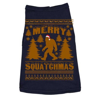 Merry Squatchmas Ugly Christmas Sweater Doggie Tank