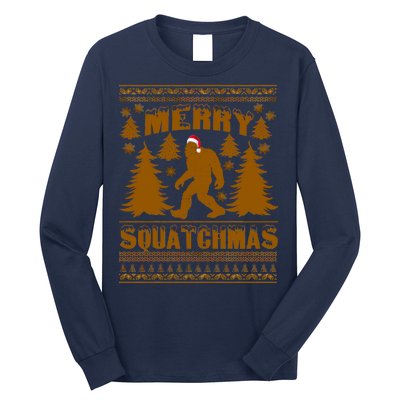 Merry Squatchmas Ugly Christmas Sweater Long Sleeve Shirt