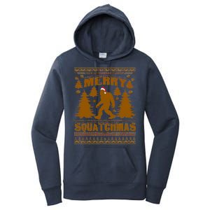 Merry Squatchmas Ugly Christmas Sweater Women's Pullover Hoodie