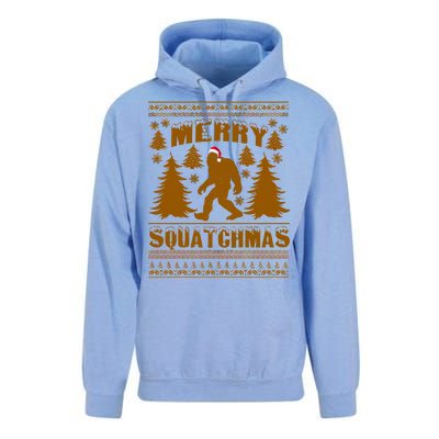 Merry Squatchmas Ugly Christmas Sweater Unisex Surf Hoodie