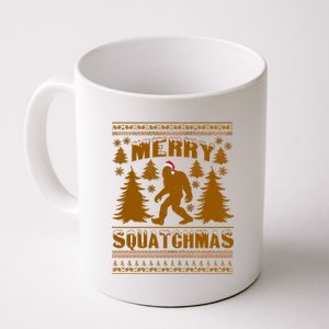 Merry Squatchmas Ugly Christmas Sweater Coffee Mug