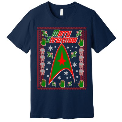 Merry Starfleet Christmas Ugly Sweater Premium T-Shirt