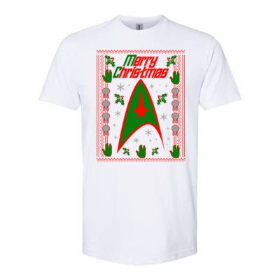 Merry Starfleet Christmas Ugly Sweater Softstyle® CVC T-Shirt