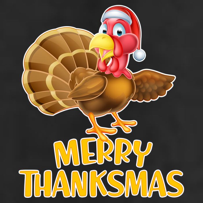 Merry Thanksmas Turkey 7 Panel Mesh Trucker Snapback Hat