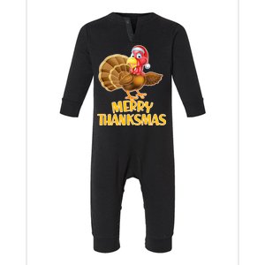 Merry Thanksmas Turkey Infant Fleece One Piece