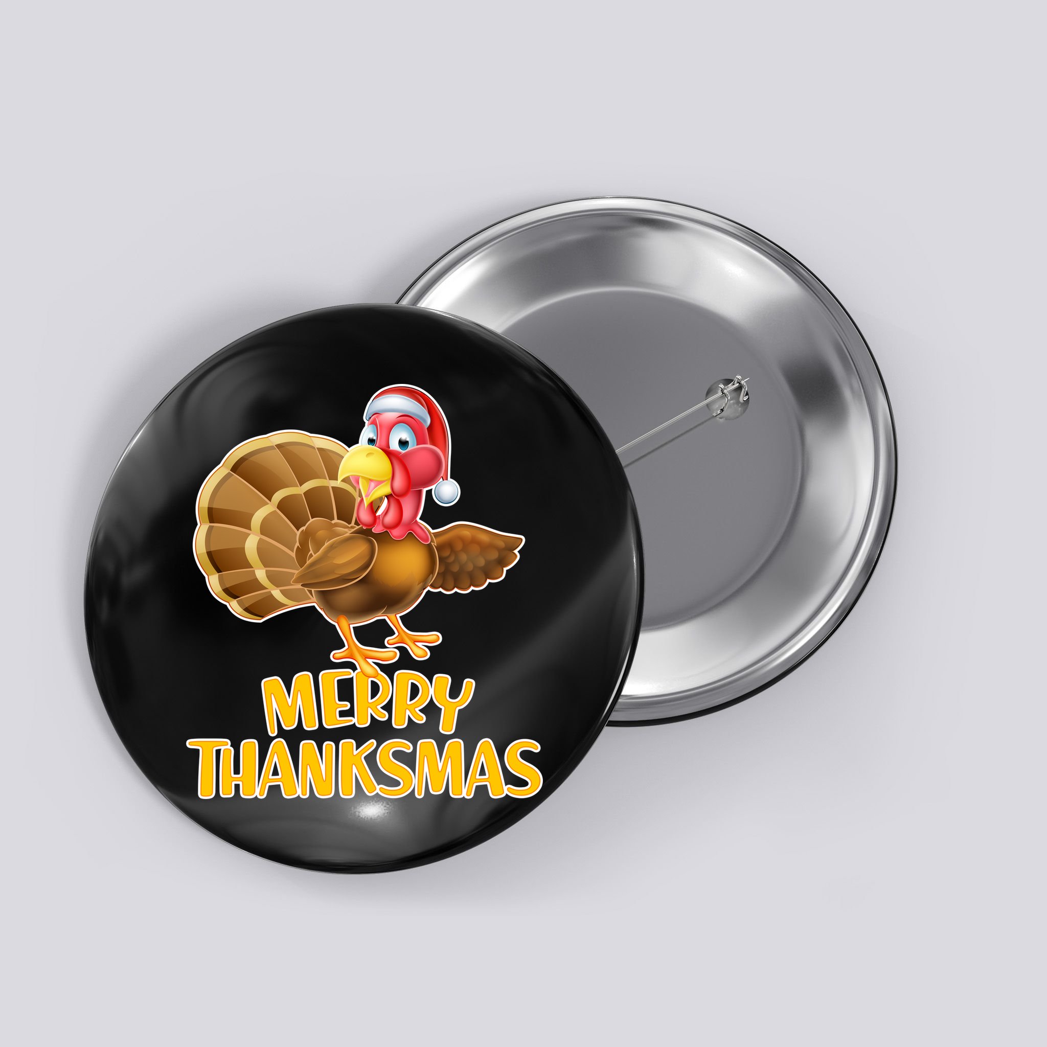 Merry Thanksmas Turkey Button