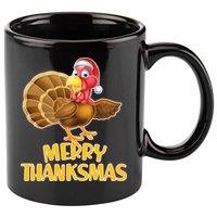 Merry Thanksmas Turkey 11oz C Handle Ceramic Mug