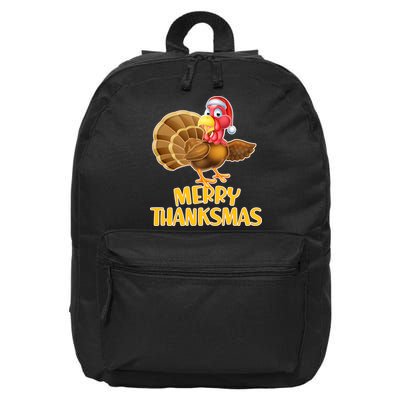 Merry Thanksmas Turkey 16 in Basic Backpack