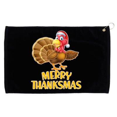 Merry Thanksmas Turkey Grommeted Golf Towel