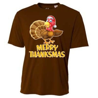 Merry Thanksmas Turkey Cooling Performance Crew T-Shirt