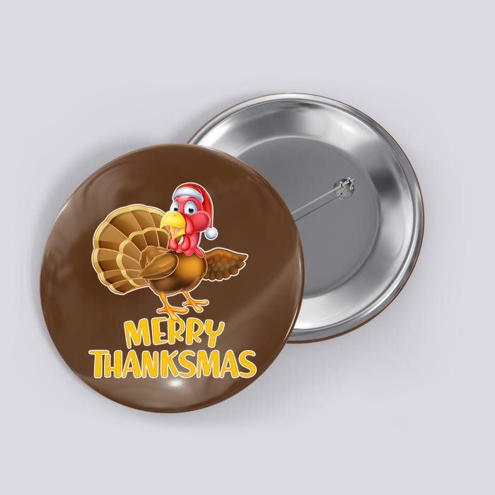 Merry Thanksmas Turkey Button