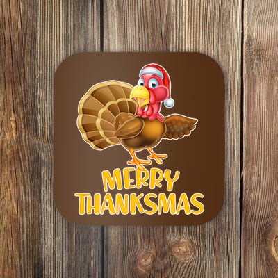 Merry Thanksmas Turkey Coaster