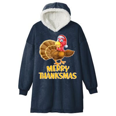 Merry Thanksmas Turkey Hooded Wearable Blanket