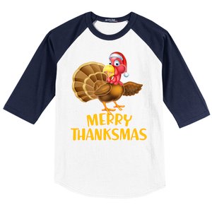 Merry Thanksmas Turkey Baseball Sleeve Shirt