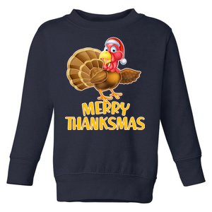 Merry Thanksmas Turkey Toddler Sweatshirt