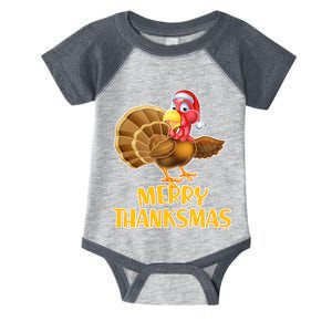 Merry Thanksmas Turkey Infant Baby Jersey Bodysuit