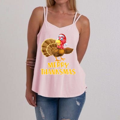 Merry Thanksmas Turkey Women's Strappy Tank