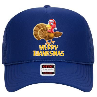 Merry Thanksmas Turkey High Crown Mesh Back Trucker Hat