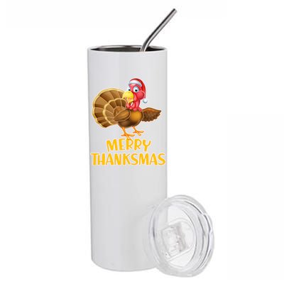 Merry Thanksmas Turkey Stainless Steel Tumbler