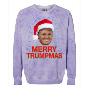 Merry Trumpmas Trump Christmas Colorblast Crewneck Sweatshirt