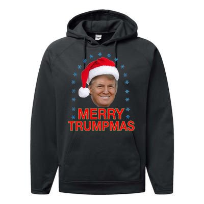 Merry Trumpmas Trump Christmas Performance Fleece Hoodie