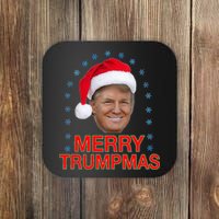 Merry Trumpmas Trump Christmas Coaster