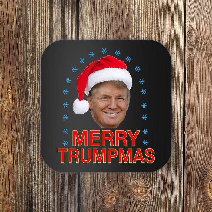 Merry Trumpmas Trump Christmas Coaster