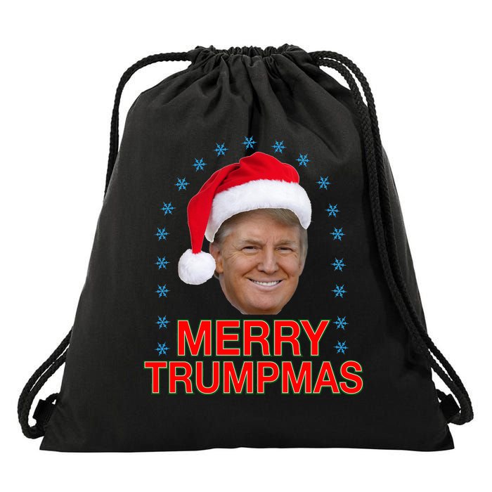 Merry Trumpmas Trump Christmas Drawstring Bag