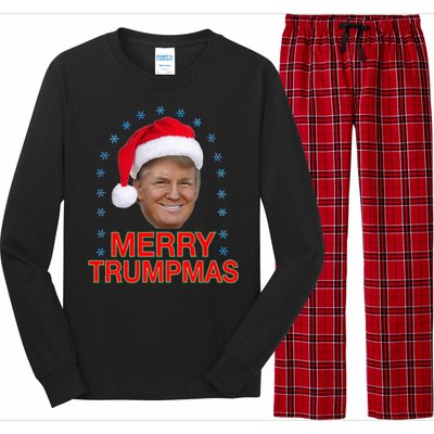 Merry Trumpmas Trump Christmas Long Sleeve Pajama Set