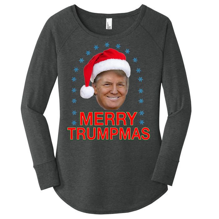 Merry Trumpmas Trump Christmas Women's Perfect Tri Tunic Long Sleeve Shirt