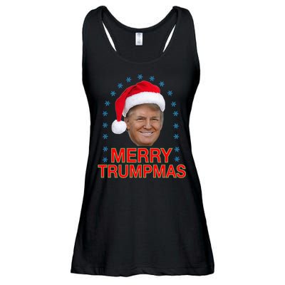 Merry Trumpmas Trump Christmas Ladies Essential Flowy Tank