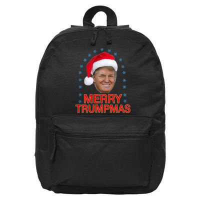 Merry Trumpmas Trump Christmas 16 in Basic Backpack