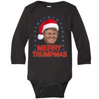 Merry Trumpmas Trump Christmas Baby Long Sleeve Bodysuit