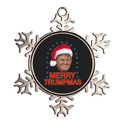 Merry Trumpmas Trump Christmas Metallic Star Ornament