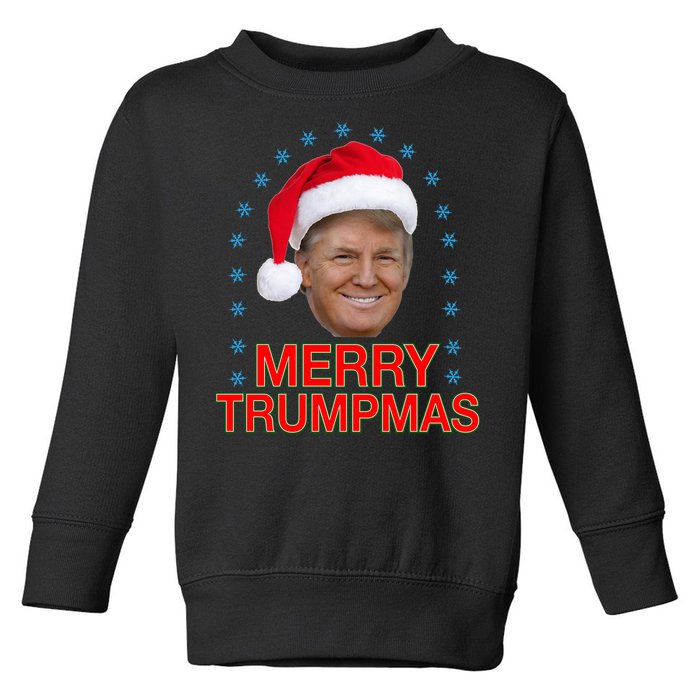 Merry Trumpmas Trump Christmas Toddler Sweatshirt