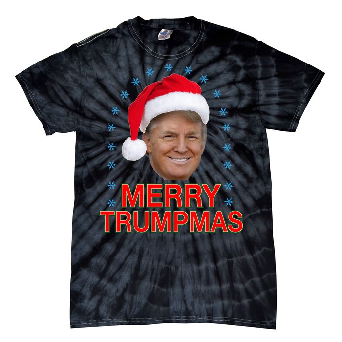 Merry Trumpmas Trump Christmas Tie-Dye T-Shirt