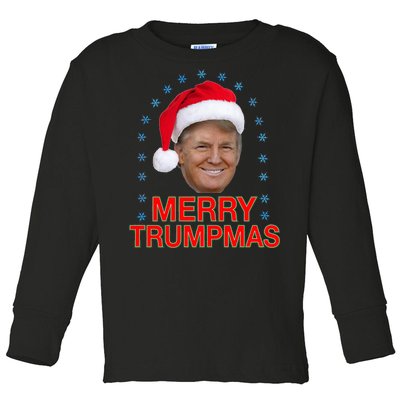 Merry Trumpmas Trump Christmas Toddler Long Sleeve Shirt