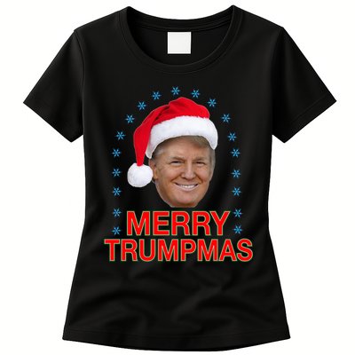 Merry Trumpmas Trump Christmas Womens T-Shirt