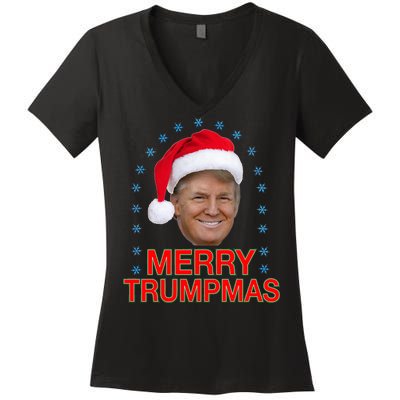 Merry Trumpmas Trump Christmas Women's V-Neck T-Shirt