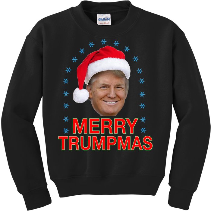 Merry Trumpmas Trump Christmas Kids Sweatshirt