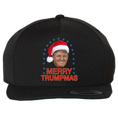 Merry Trumpmas Trump Christmas Wool Snapback Cap